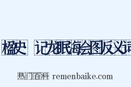 楹史·记龙眠海会图反义词是什么意思的图片